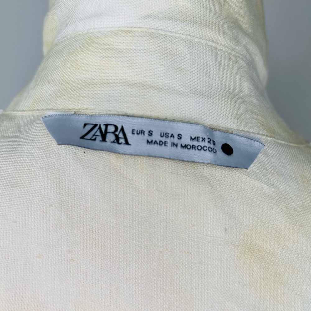 Zara Cream High-Neck Top - Picture 7 of 8